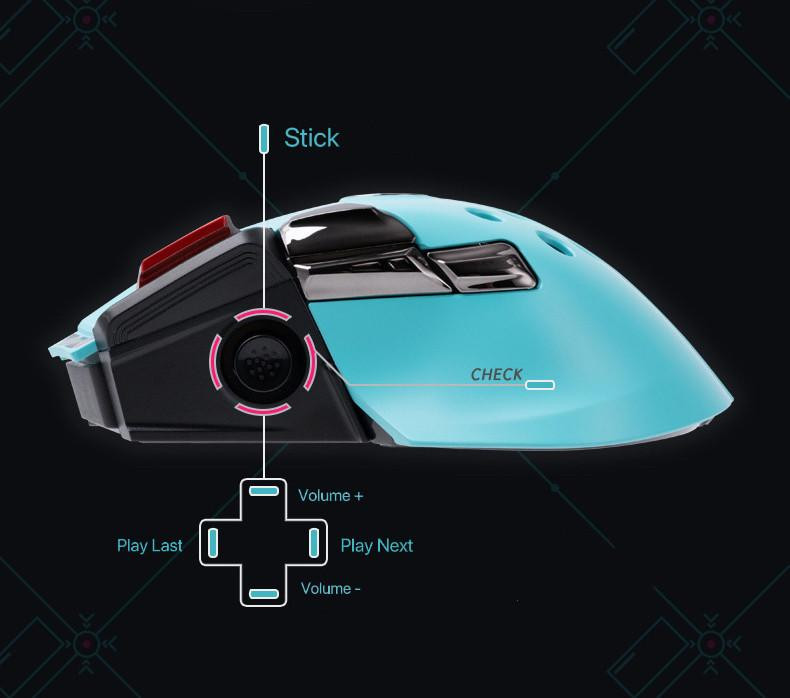 Moeyu x Vocaloid Hatsune Miku RGB Wireless Mouse