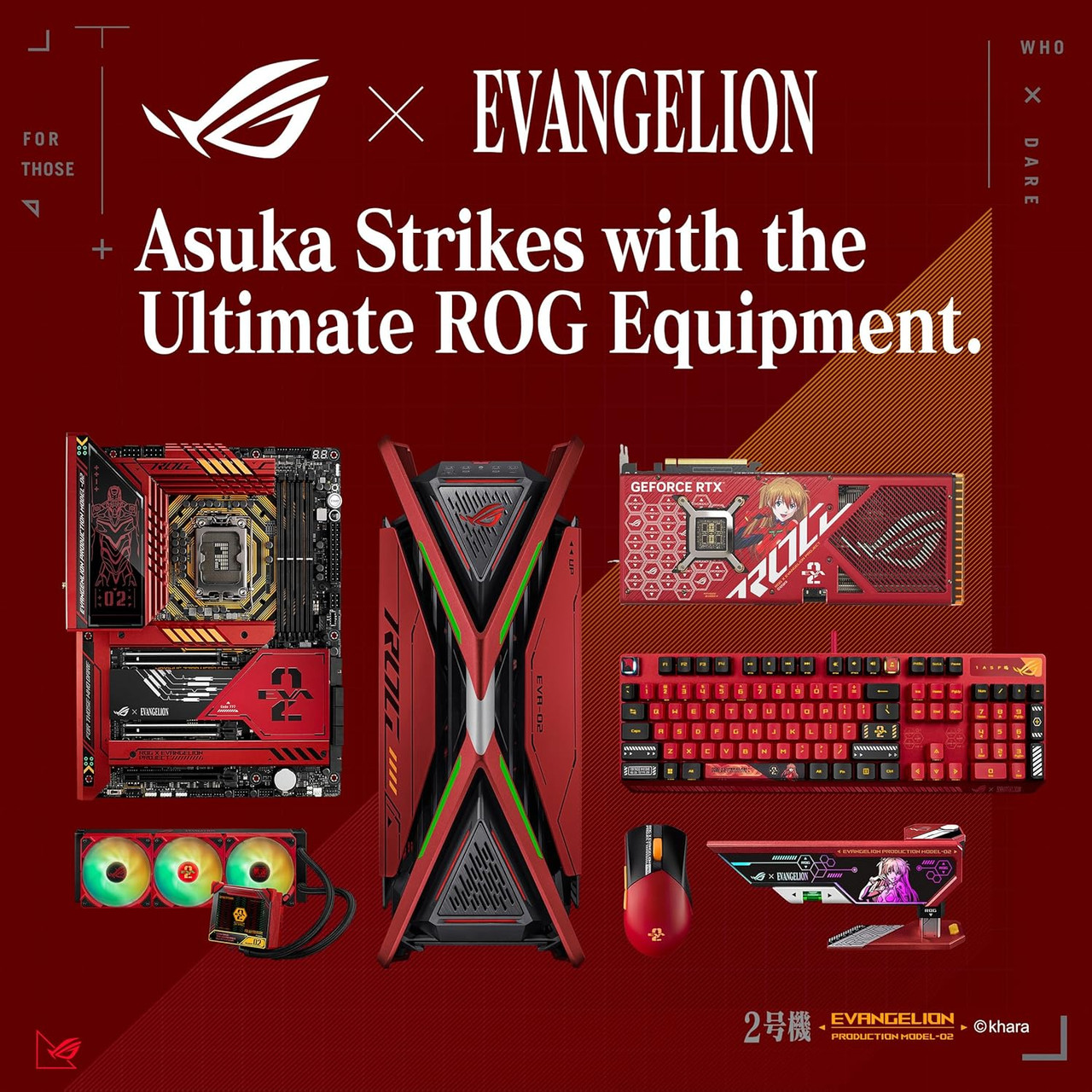 ASUS ROG x Evangelion EVA-02 Strix Scope RX Keyboard | Panda Wagon
