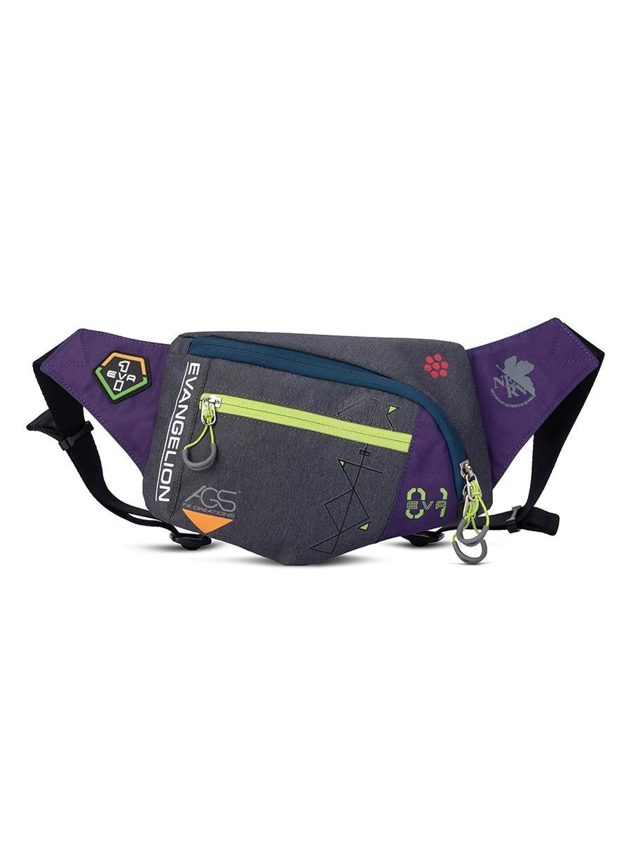 バッグ Rare NWT Evangelion Unit-02 DEVICE Pouch FX CREATIONS x EVA Evangelion Crossbody Bag 02