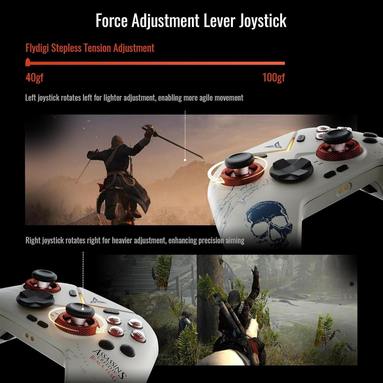 Flydigi VADER 4 PRO　ベイダー　購入証明有　コントローラー Flydigi Vader 4 Pro x Assassin's Creed Black Flag Wireless Gaming