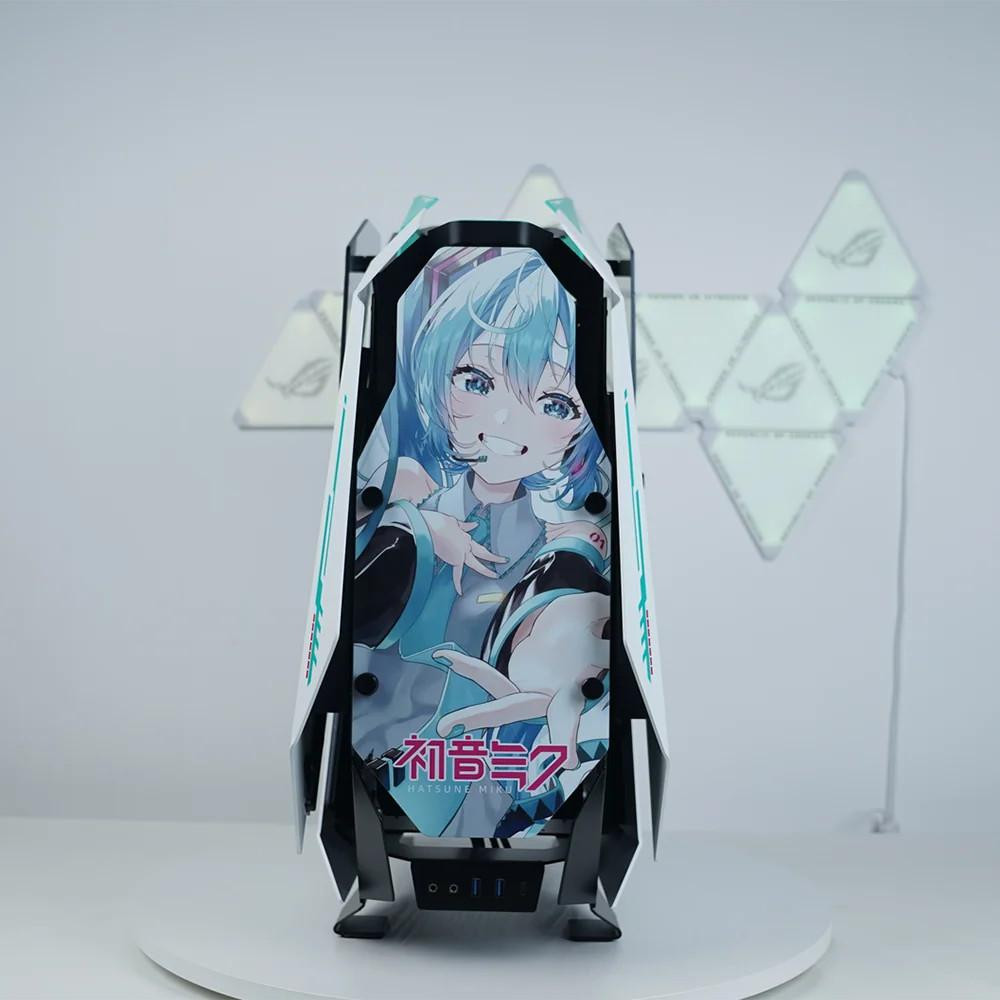 Hatsune Miku PC Case Jonsbo MOD 5 RGB Mech-Style Computer Game Chassis
