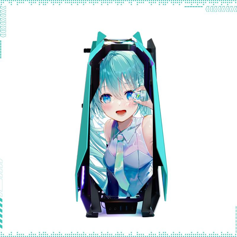 Miku Computer Fan Hatsune Miku PC Case Jonsbo MOD 5 RGB Mech-Style Computer Game Chassis