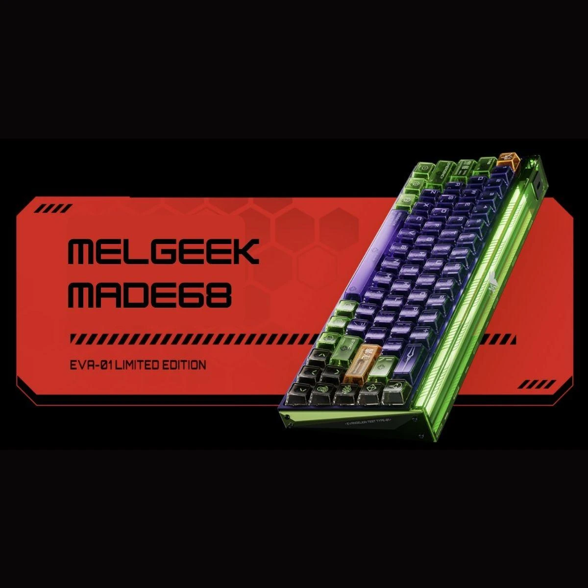 MelGeek Evangelion MADE68 Ultra EVA-01 Mechanic Gaming Keyboard