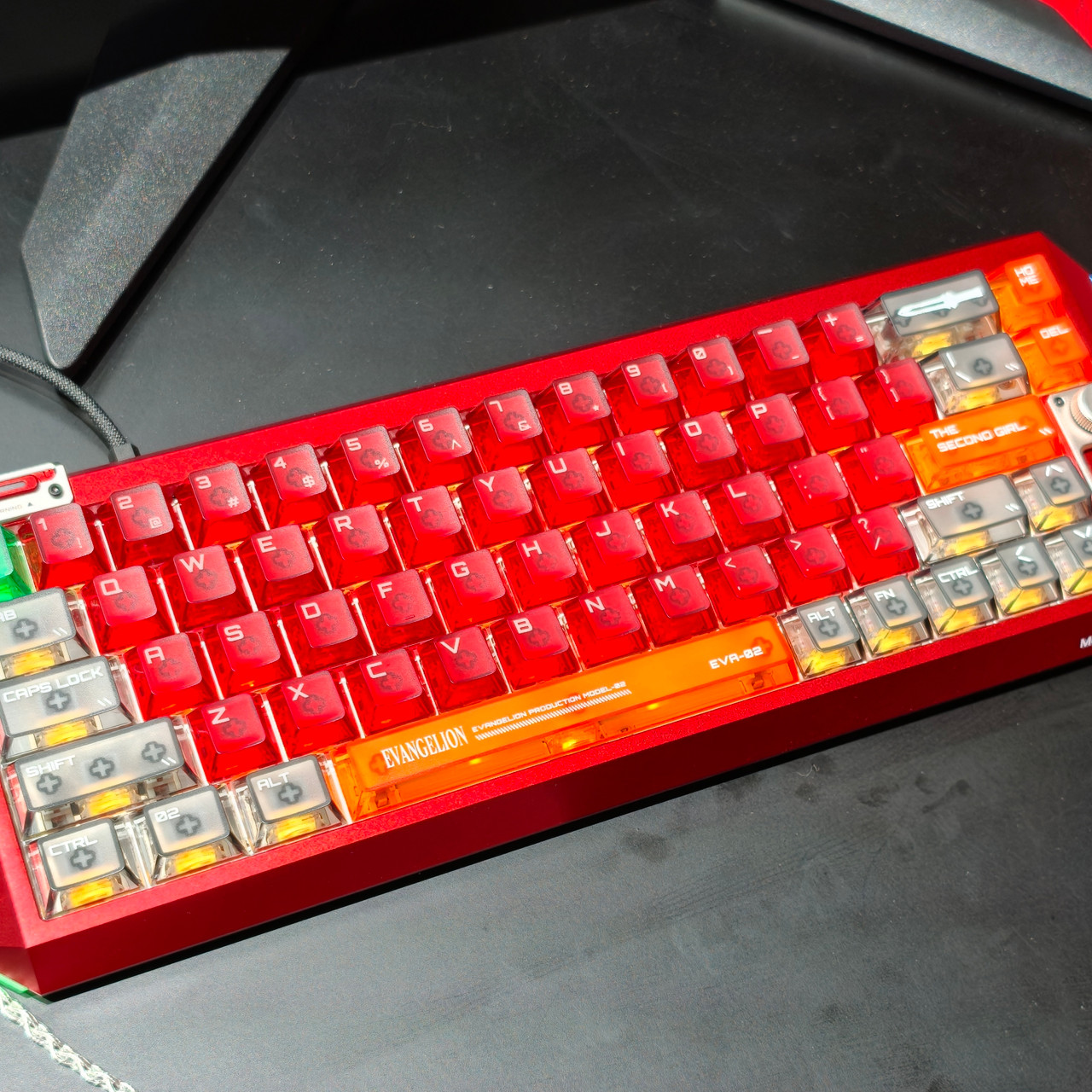 Melgeek アスカEVA-02 エヴァンゲリオン RGBキーボード MelGeek Evangelion Centauri 60 EVA-01 Mechanic Gaming Keyboard