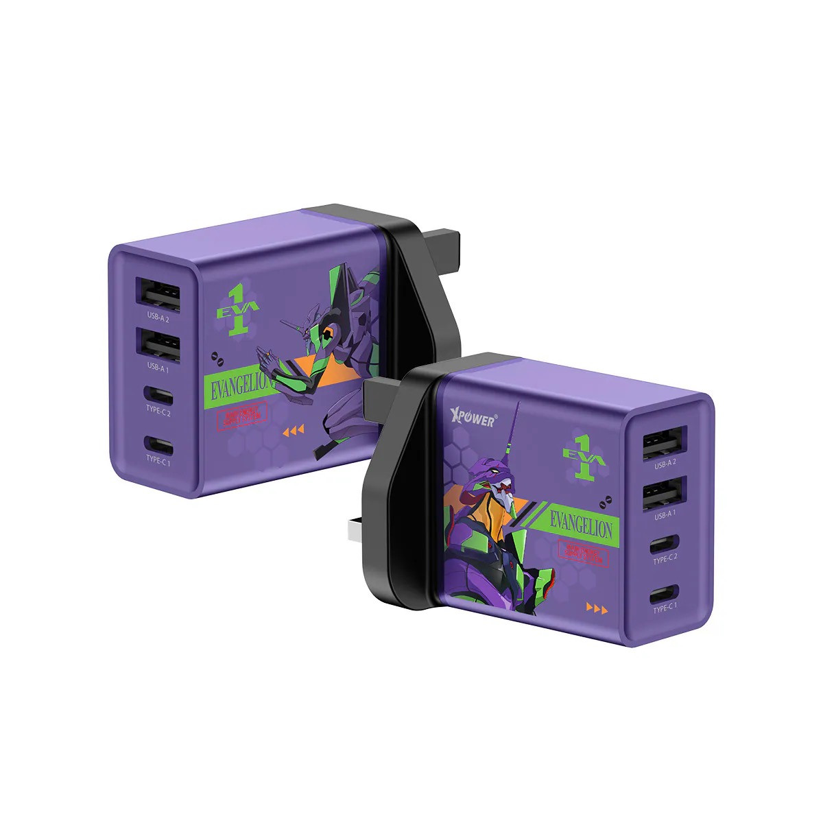Evangelion Charging Dock 新品 PISEN x Evangelion EVA GaN 65W Fast Charging Multi-port Desktop
