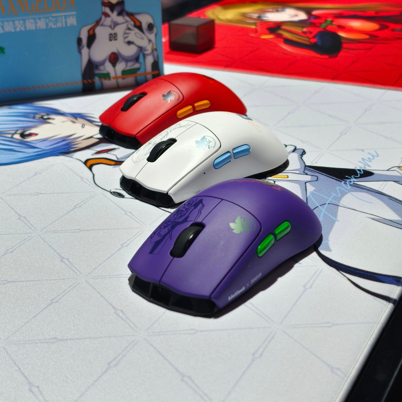 正規MelGeek × エヴァンゲリオン アスカ　ゲーミングマウスパッド MelGeek x Evangelion EVA-02 Asuka Horus Mouse | 8K Polling & 30K DPI
