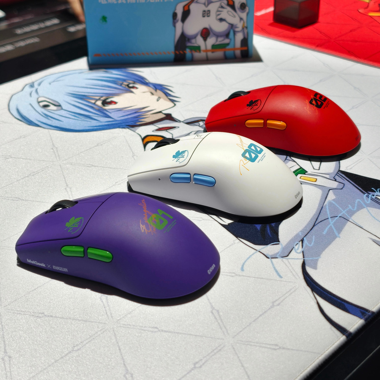 正規MelGeek × エヴァンゲリオン アスカ　ゲーミングマウスパッド MelGeek x Evangelion EVA-02 Asuka Horus Mouse | 8K Polling & 30K DPI