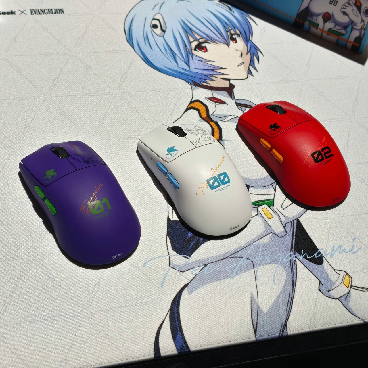 MelGeek x Evangelion EVA-00 Rei Horus Mouse | 8K Polling & 30K DPI