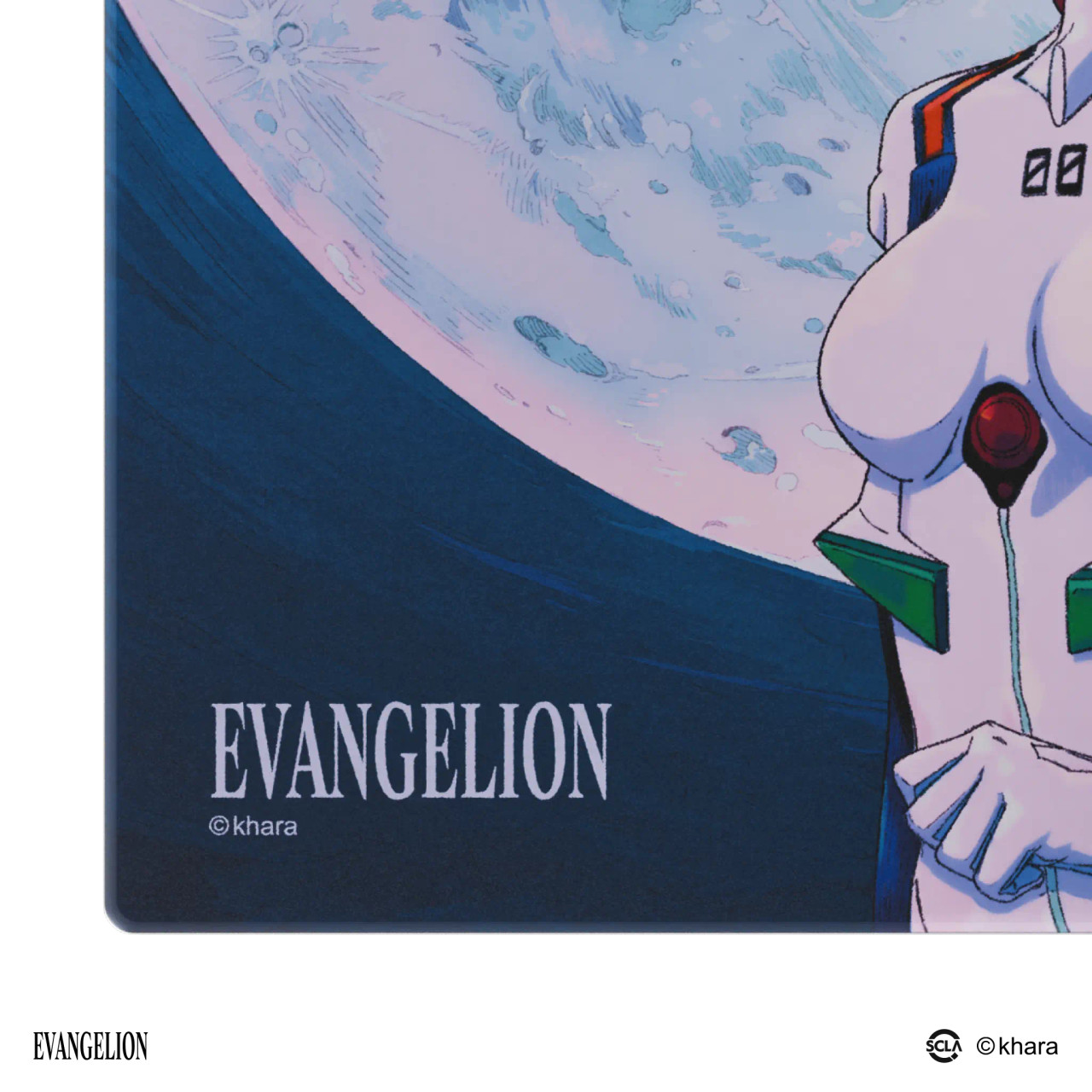 Wallhack x Evangelion SP005 Rei Ayanami Glass Mousepad | Panda Wagon