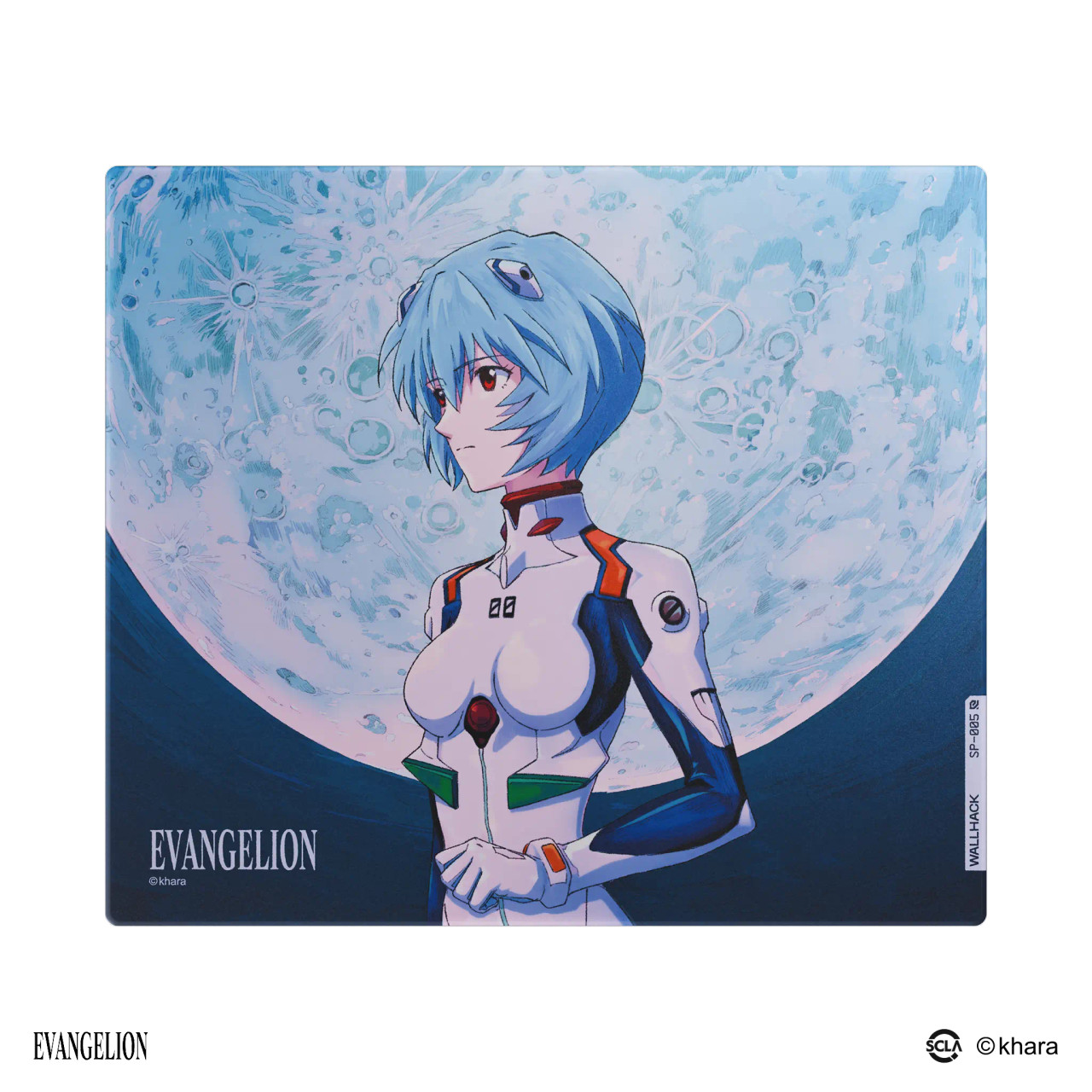 WALLHACK SP-005 EVANGELION 綾波レイ Wallhack x Evangelion SP005 Rei Ayanami Glass Mousepad | Panda Wagon