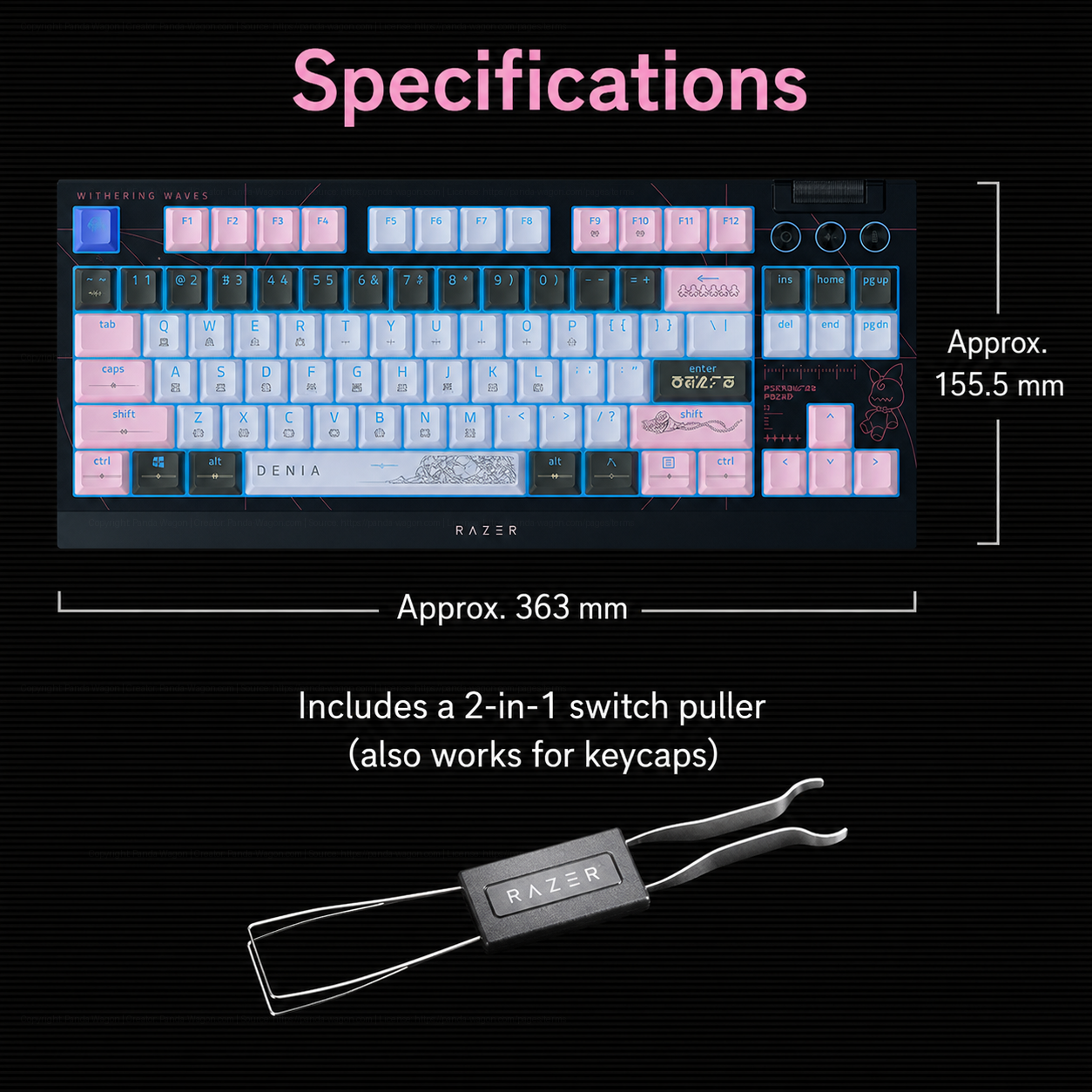 Razer x Wuthering Waves Denia BlackWidow V4 TKL Keyboard | Panda Wagon