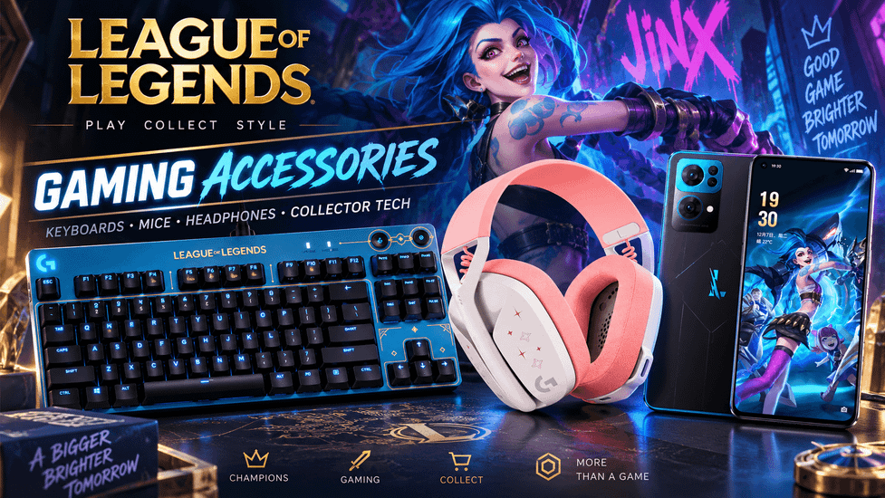 League of Legends Gaming Accessories Keyboards, Mice, Headphones & Collector Tech