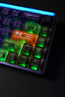 Custom EVA-01 inspired keycaps of MelGeek Evangelion MADE68 Ultra Mechanic Gaming Keyboard | Panda Wagon