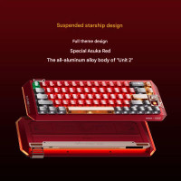 MelGeek Evangelion Centauri 60 EVA-02 Asuka Keyboard Starship Design
