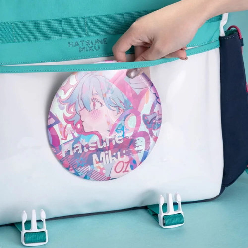 Moeyu x Hatsune Miku Future Rhythm Backpack Backside Side Water Bottle Pocket Decorated Bandages | Panda Wagon