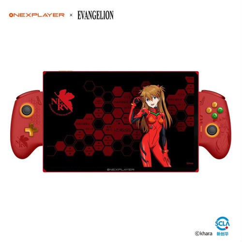 Used OneXPlayer X1 Pro Evangelion Unit-02 Asuka Limited Edition 3-in-1 Handheld Gaming Laptop