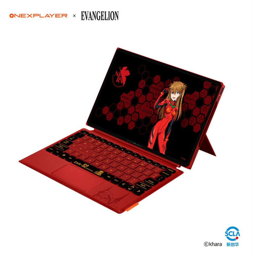 Used OneXPlayer X1 Pro x Neon Genesis Evangelion Unit-02 Asuka Special Edition 64G+2T 3-in-1 Handheld Gaming Laptop