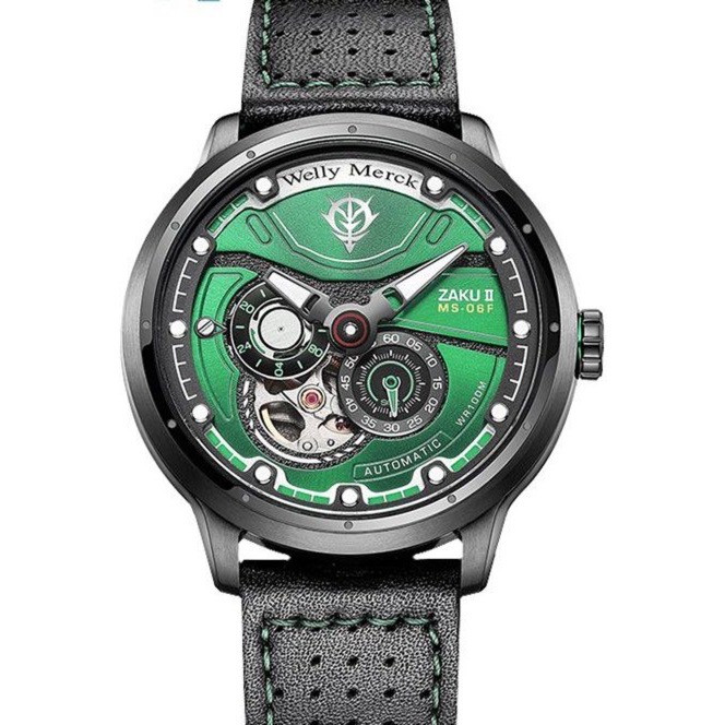 Welly Merck X Gundam MS-06F Zaku II Limited Edition Watch | Panda Wagon