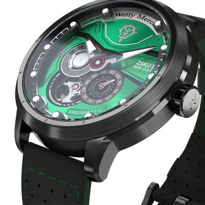 Welly Merck X Gundam MS-06F Zaku II Limited Edition Watch | Panda Wagon