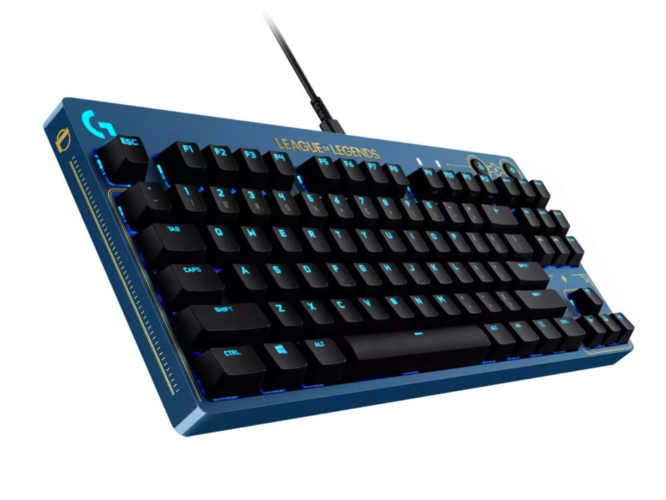  Logitech x League of Legends Hextech Limited Edition PRO Mechanical Gaming Keyboard 