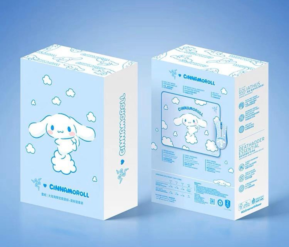 Razer RAZER x Sanrio Cinnamoroll Special Edition Gaming Mouse and Mousepad bundle 