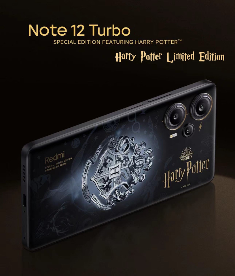 Xiaomi Redmi Note 12 Turbo Harry Potter Special Edition Hogwarts Phone Giftbox Panda Wagon