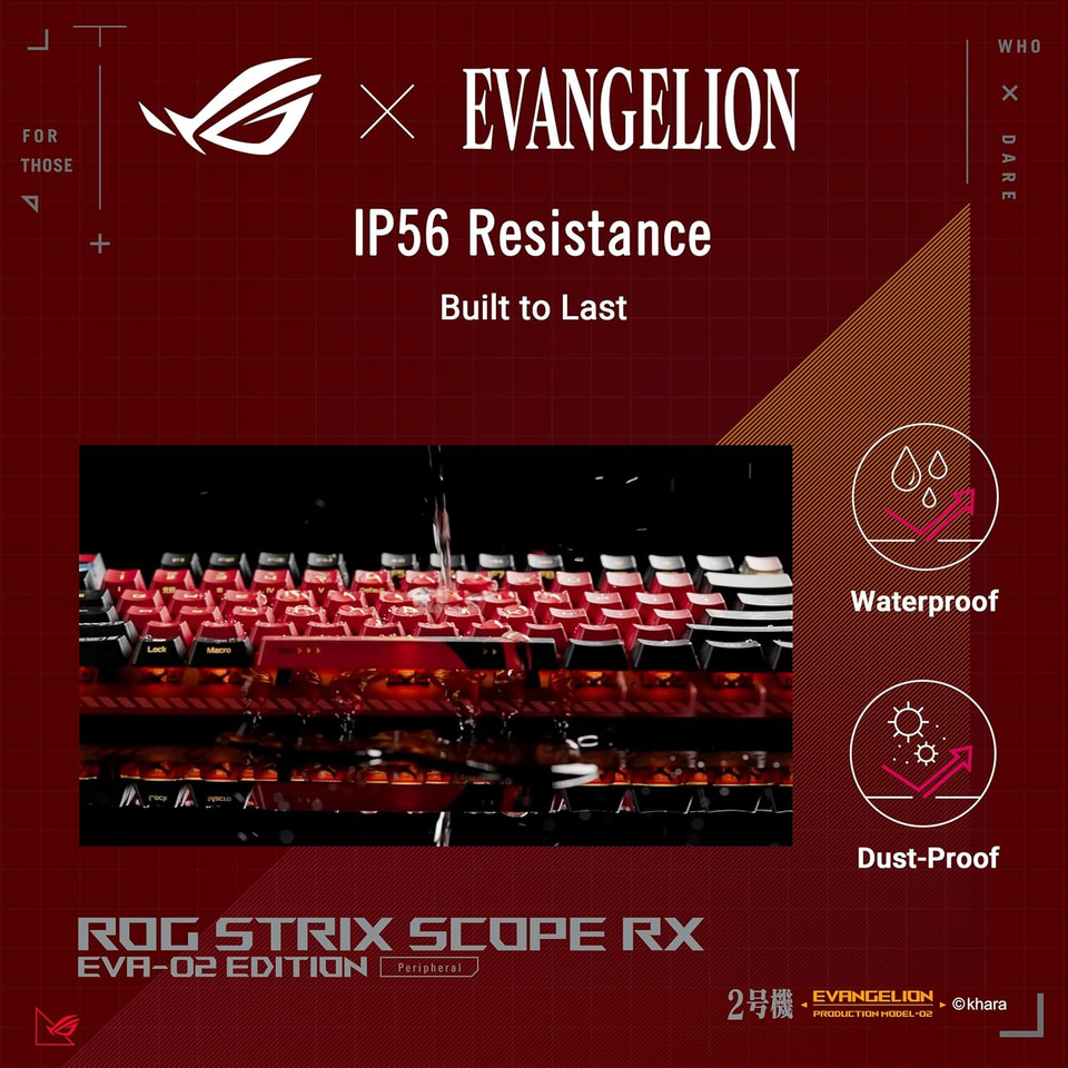 ROG (Republic of Gamers) ROG x EVA (Neon Genesis Evangelion) Unit-02 Strix Scope RX Keyboard
