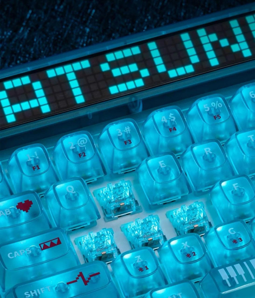 Machenike Moeyu x Machenike x Hatsune Miku Collab Heart of Esports 68 Key RGB  Wireless Mechanical Gaming Keyboard 