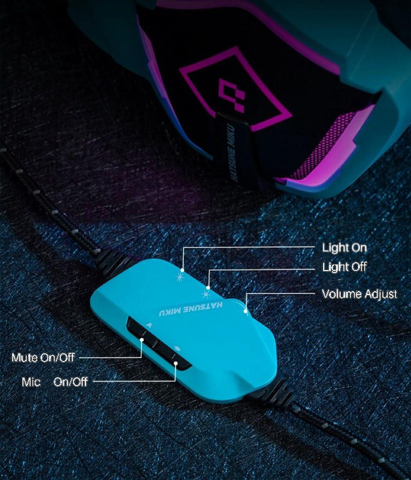 Machenike Moeyu x Machenike x Hatsune Miku Collab Heart of Esports Headset 