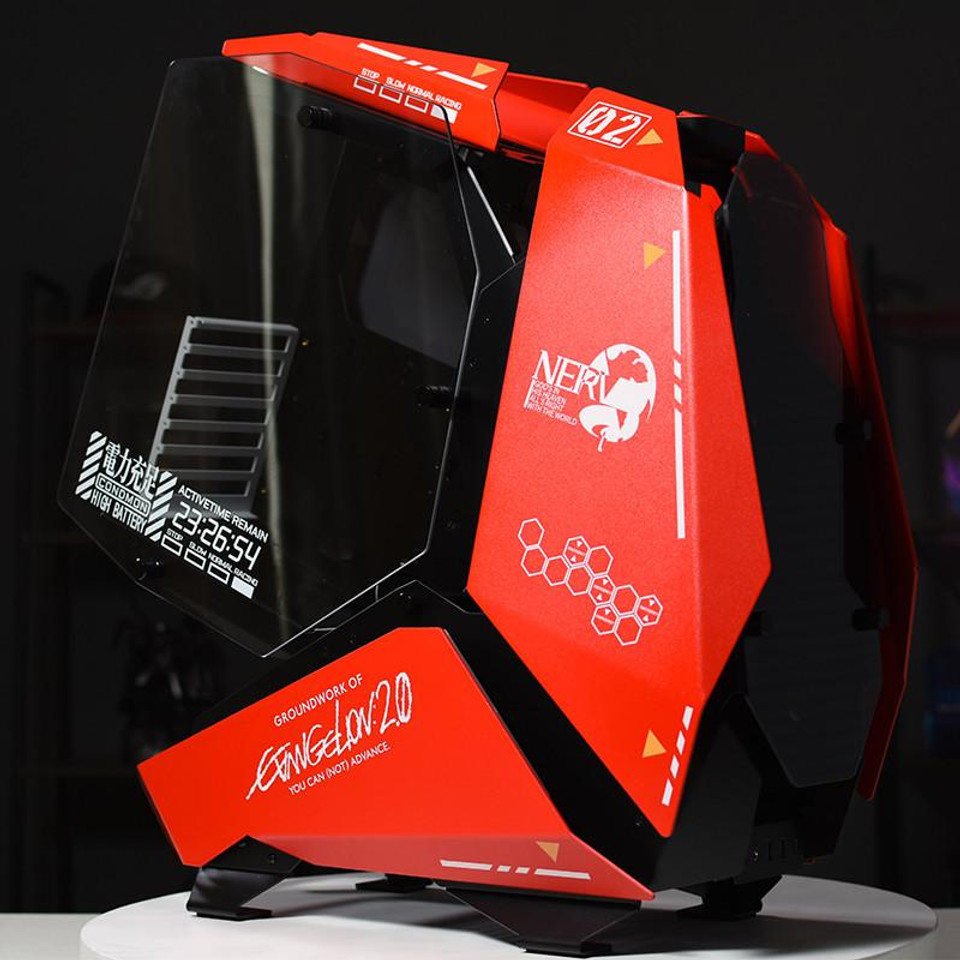 Lightening MOD Evangelion EVA-02 Asuka Langley Sohryu Themed PC Case Jonsbo MOD 5 