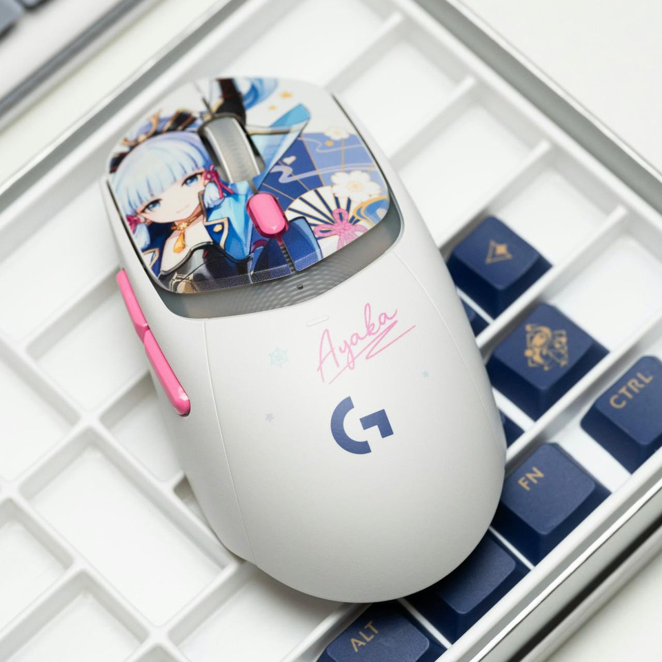  Logitech x Genshin Impact Kamisato Ayaka Mouse and Keyboard Special Edition Gift Box 