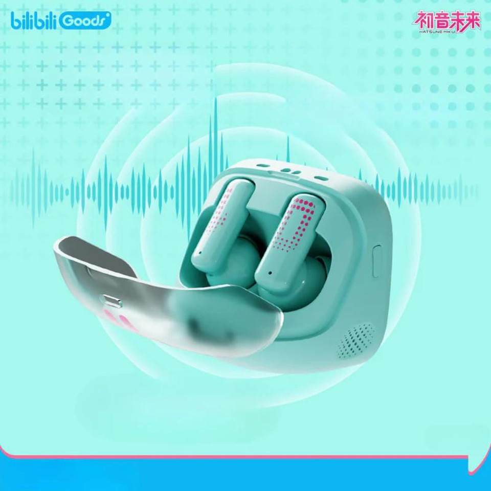  BilibiliGoods x Hatsune Miku Cube Face LCD Screen Special Edition Wireless Bluetooth Earbuds 