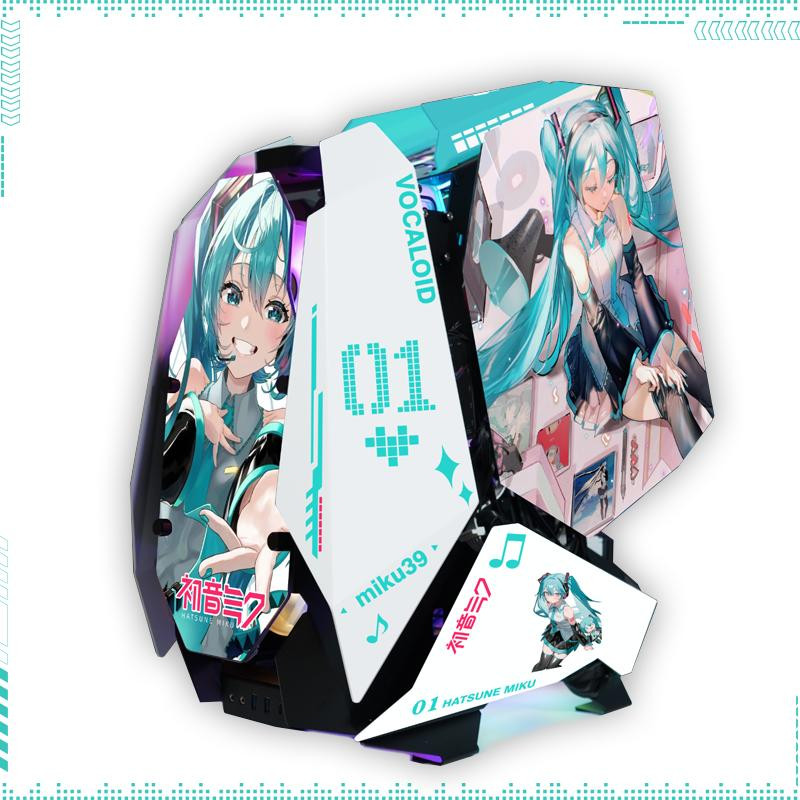 Hatsune Miku PC Case Jonsbo MOD 5 RGB Mech-Style Computer Game Chassis