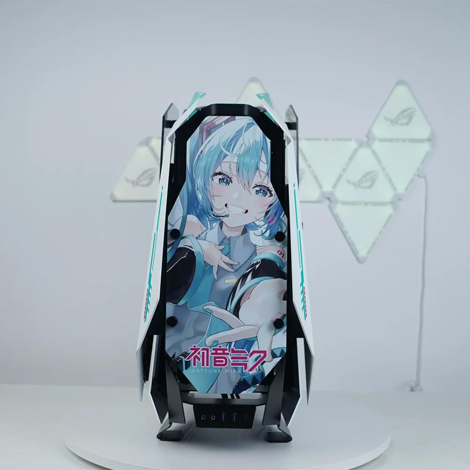Hatsune Miku PC Case Jonsbo MOD 5 RGB Mech-Style Computer Game Chassis
