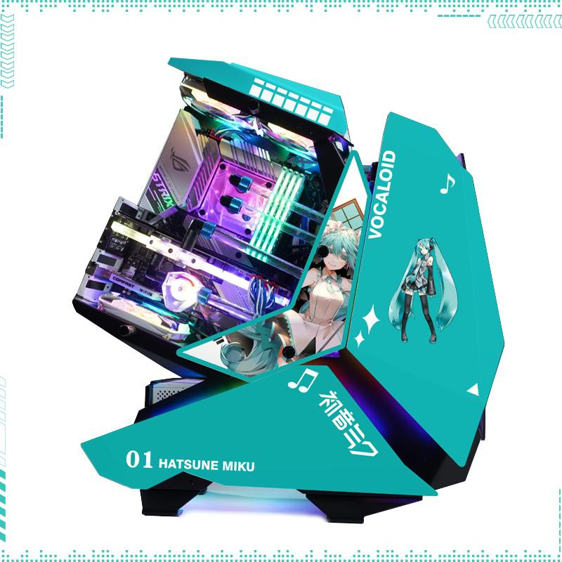 Hatsune Miku PC Case Jonsbo MOD 5 RGB Mech-Style Computer Game Chassis