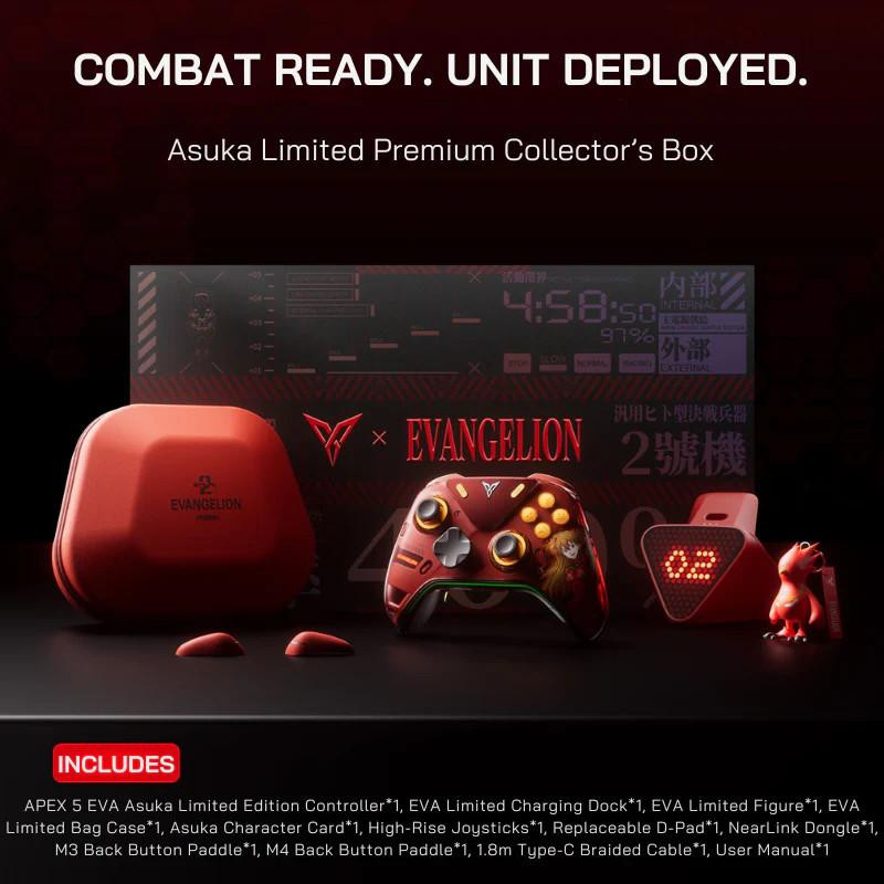 Flydigi Apex 5 Evangelion Xbox Wireless Gaming Controller EVA-02 Asuka