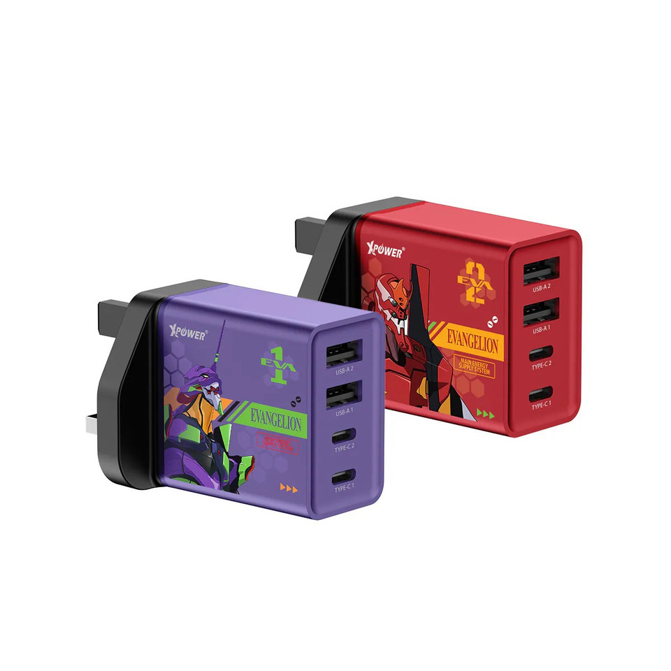 XPower x Evangelion EVA Edition PD 30W Fast Charging Multi-port Desktop Charger