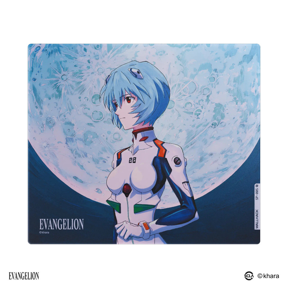 WallHack x Evangelion SP005 Rei Ayanomi Glass Gaming Mousepad