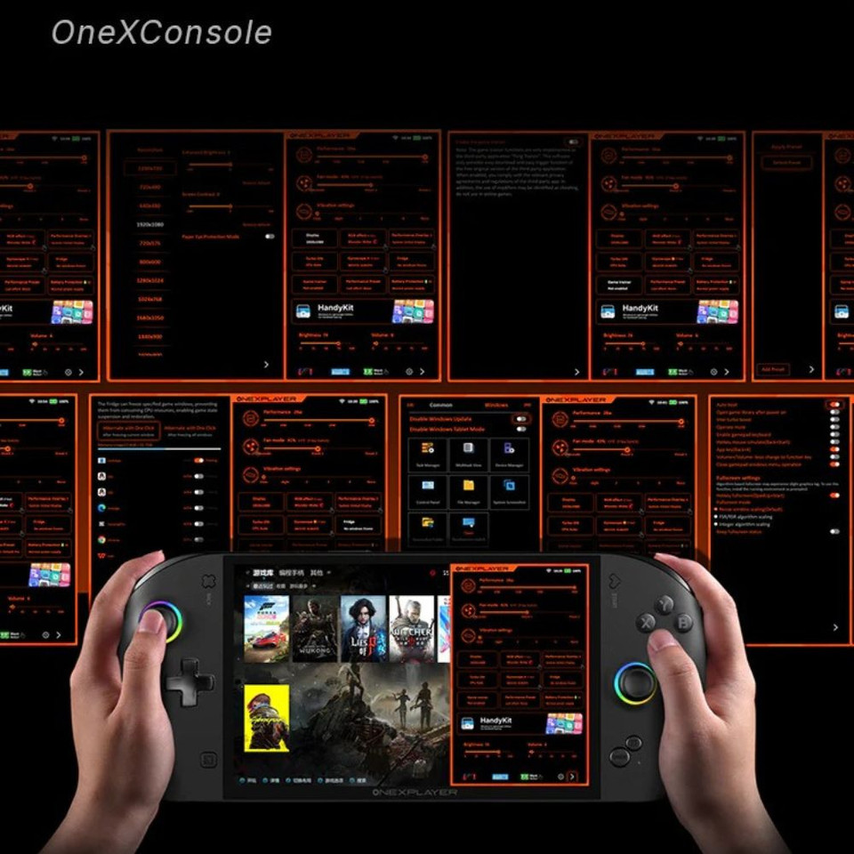 OneXconsole for OneXFly APEX Ryzen AI Max handheld Gaming PC