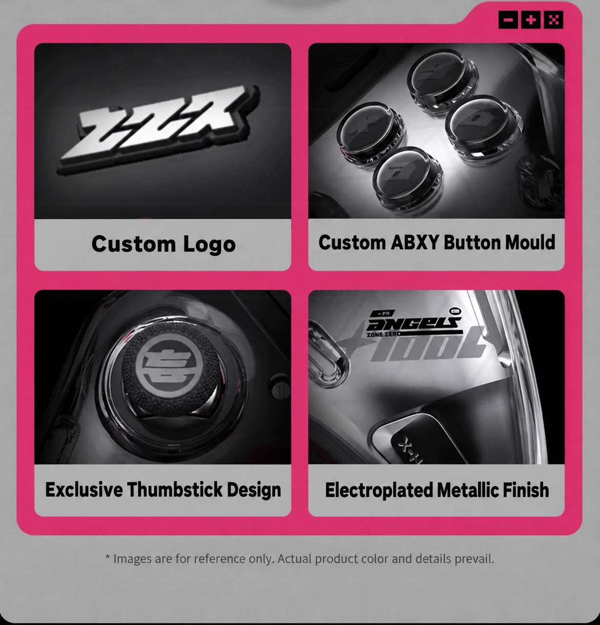 Custom logo, ABXY buttons and thumbstick details for Apex 6 Pro
