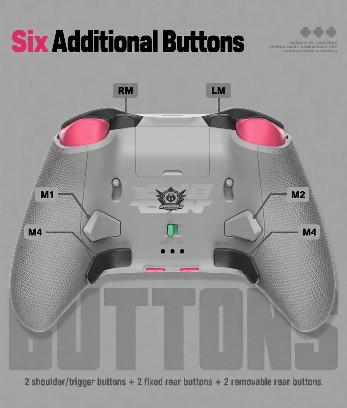 Apex 6 Pro shoulder and rear button locations