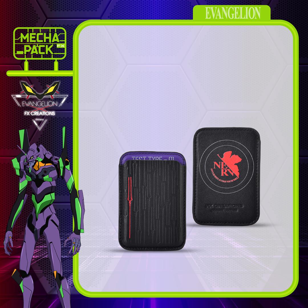 FX CREATIONS x Evangelion TEST TYPE-01 Leather MagSafe Cardholder 2025