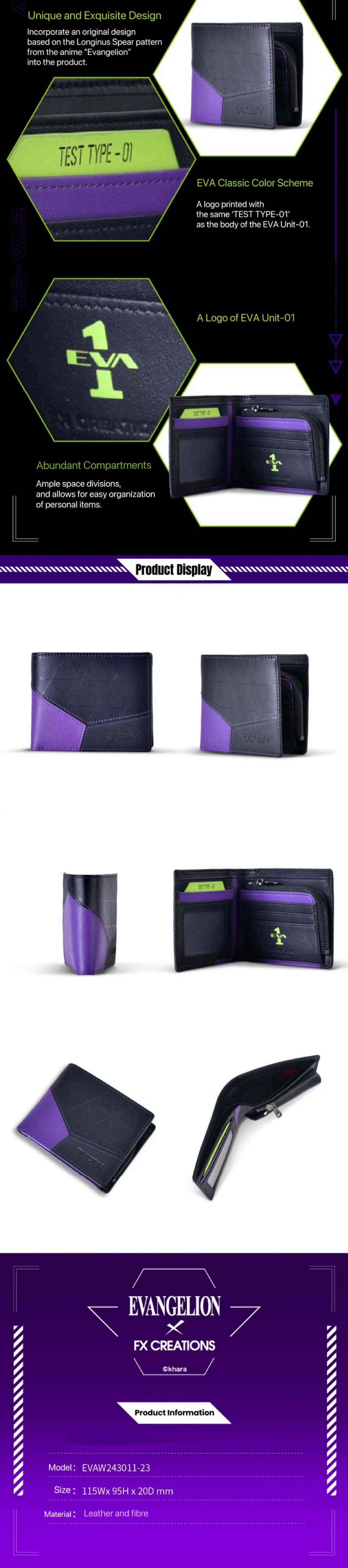 FX CREATIONS x EVA Evangelion 2024 Limited Edition Wallet