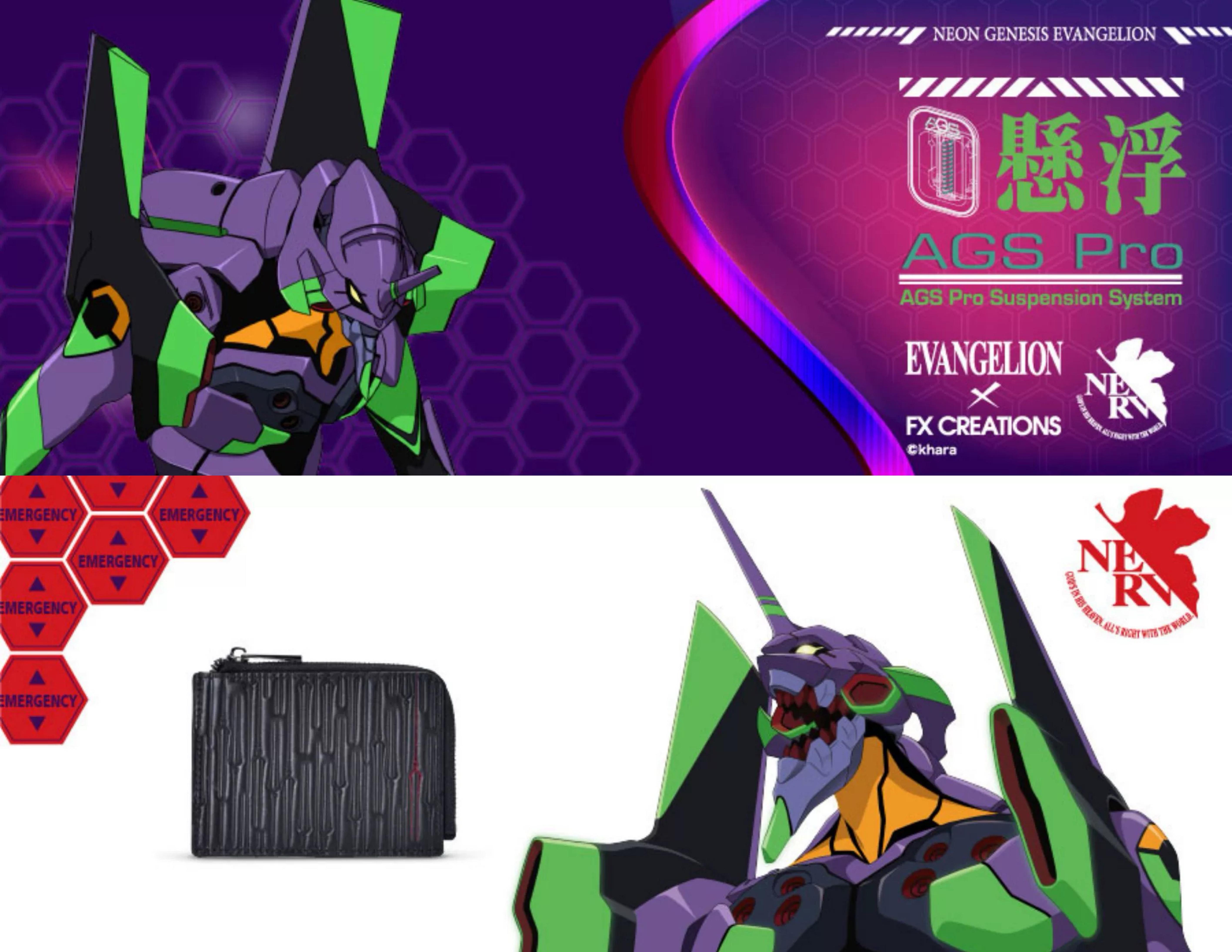 FX CREATIONS x EVA Evangelion Leather Zippered Wallet