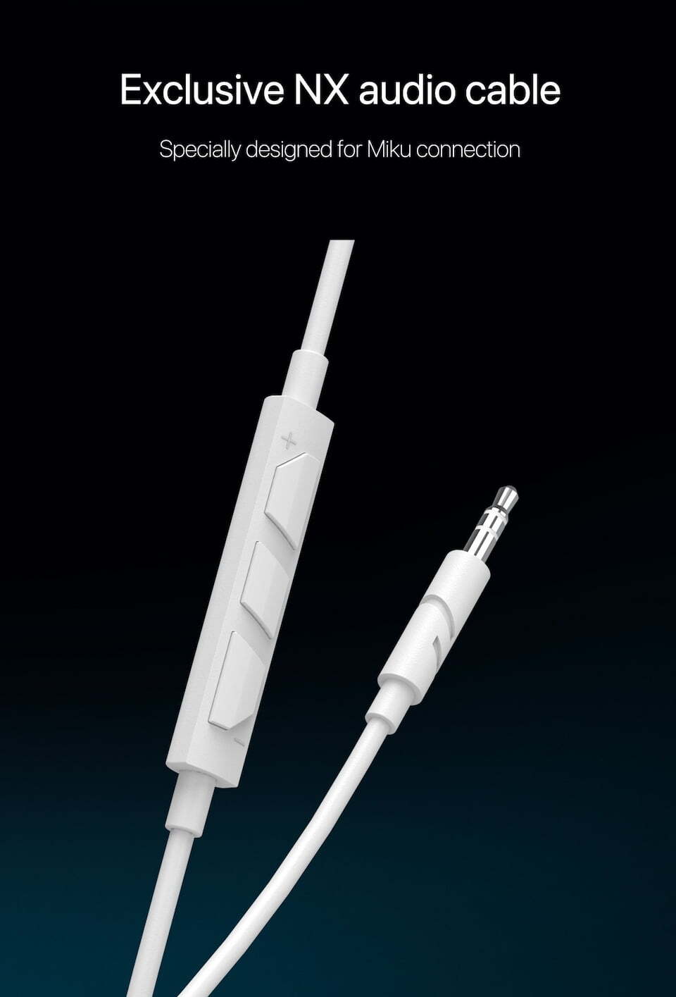 YOWU Hatsune Miku NX Cat Ear Headphones audio cable