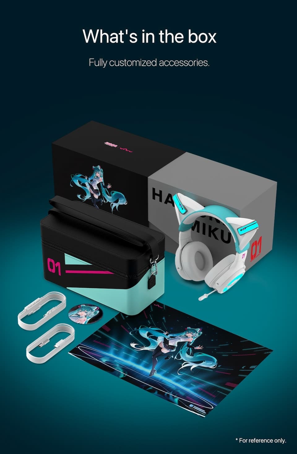 YOWU Hatsune Miku NX Cat Ear Headphones Unbox