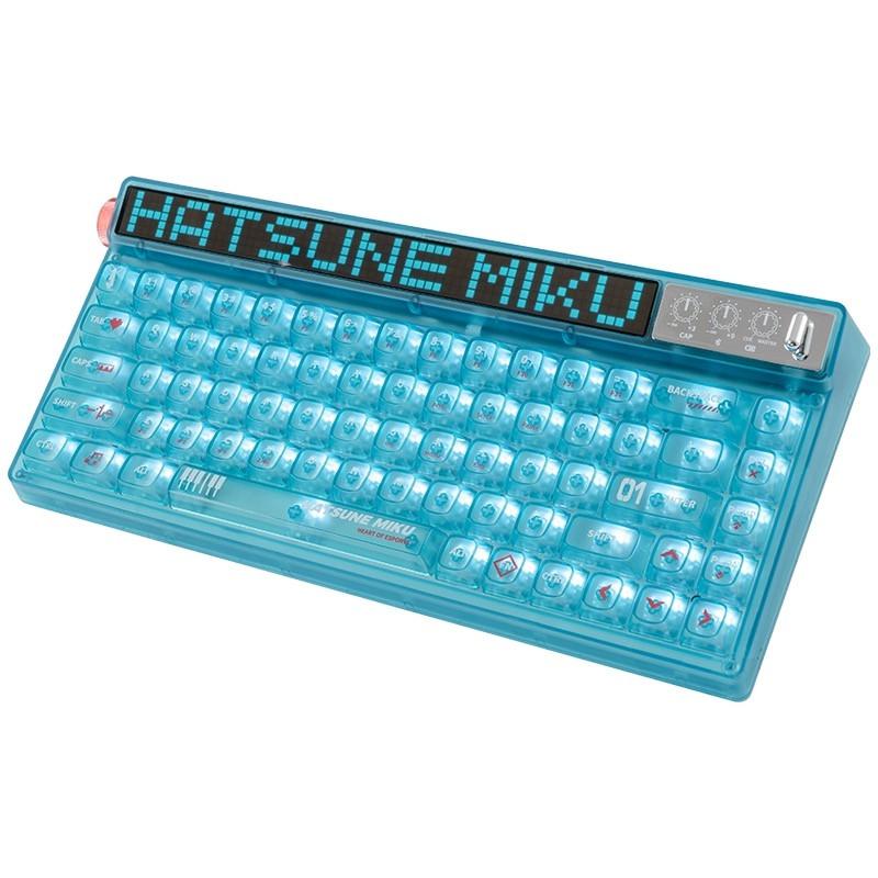 Moeyu x Machenike x Hatsune Miku Collab Heart of Esports 68 Key RGB  Wireless Mechanical Gaming Keyboard