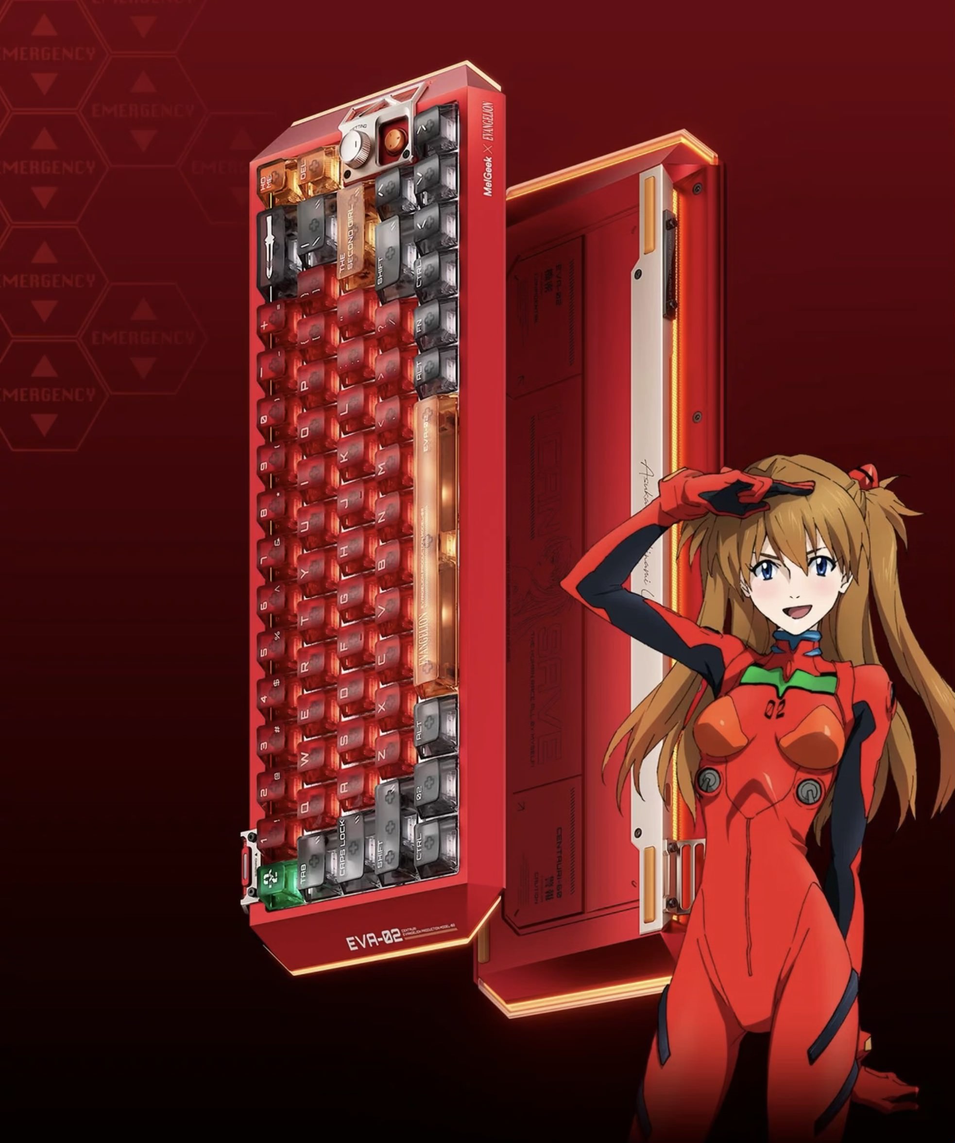MelGeek Evangelion Centauri 60 EVA-01 Mechanic Gaming Keyboard