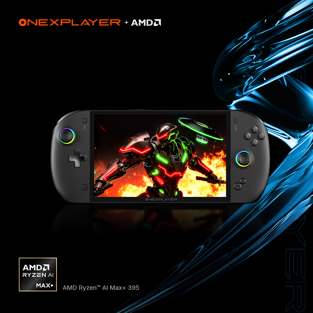 OneXFly APEX Handheld Gaming PC, Ryzen AI Max+ 395, Liquid Cooling, 8” 120Hz VRR Display