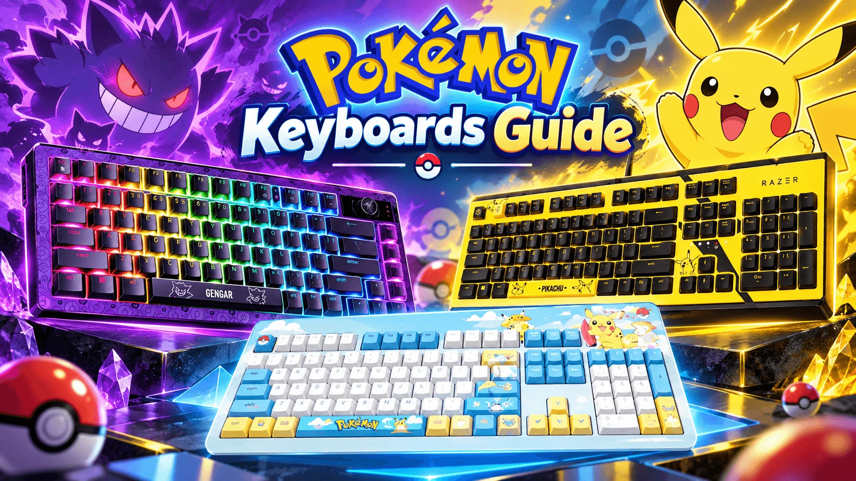 Pokémon Keyboards Razer, CHERRY & Pikachu Gaming Keyboard Guide
